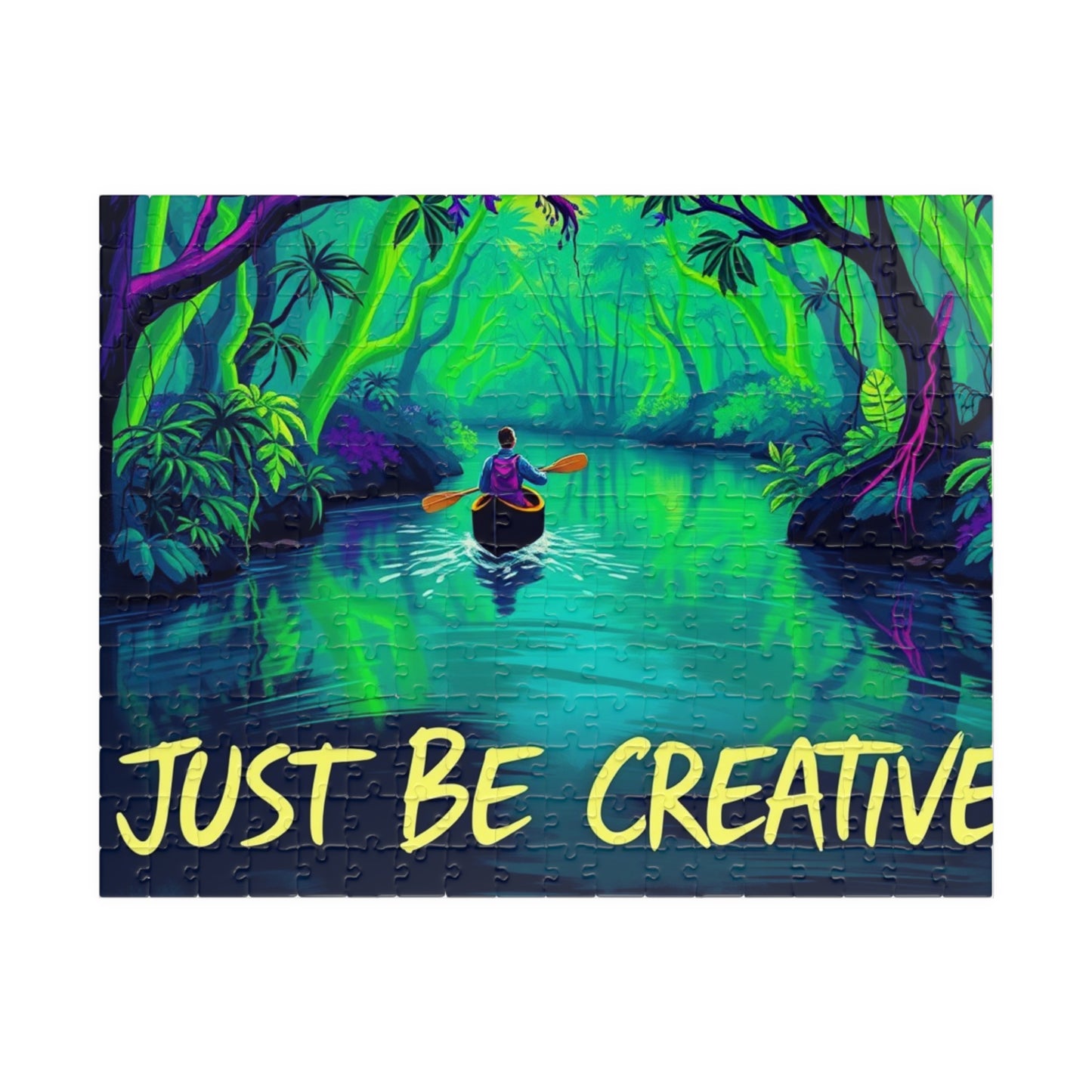 Jigsaw Puzzle, Van Gogh Inspired Impressionist Jungle Exploration Puzzle, 252-Piece, Artistic Educational Game, Mindful Indoor Activity,