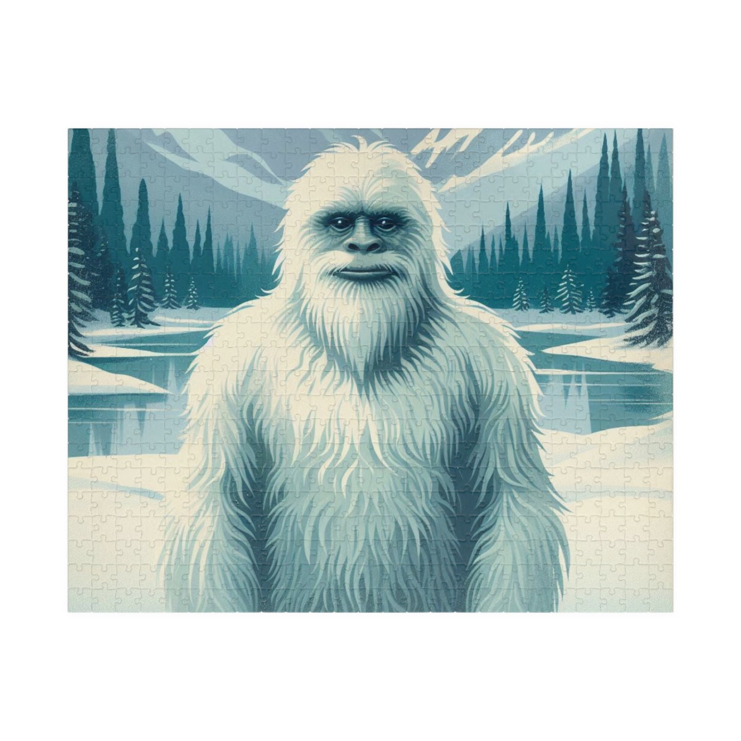 Puzzle: Yeti Crypto Brain Teaser Board Game, Great Gift & Relaxation Activity, 252-Piece Educational Toy, Made to Order