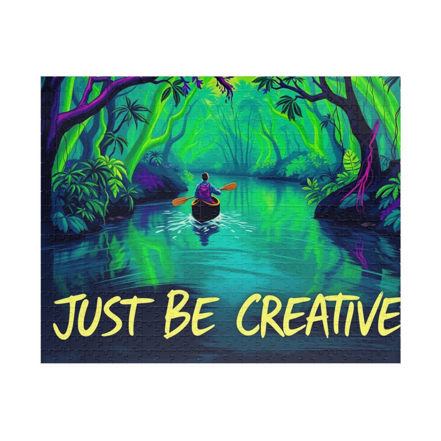 Jigsaw Puzzle, Van Gogh Inspired Impressionist Jungle Exploration Puzzle, 252-Piece, Artistic Educational Game, Mindful Indoor Activity,