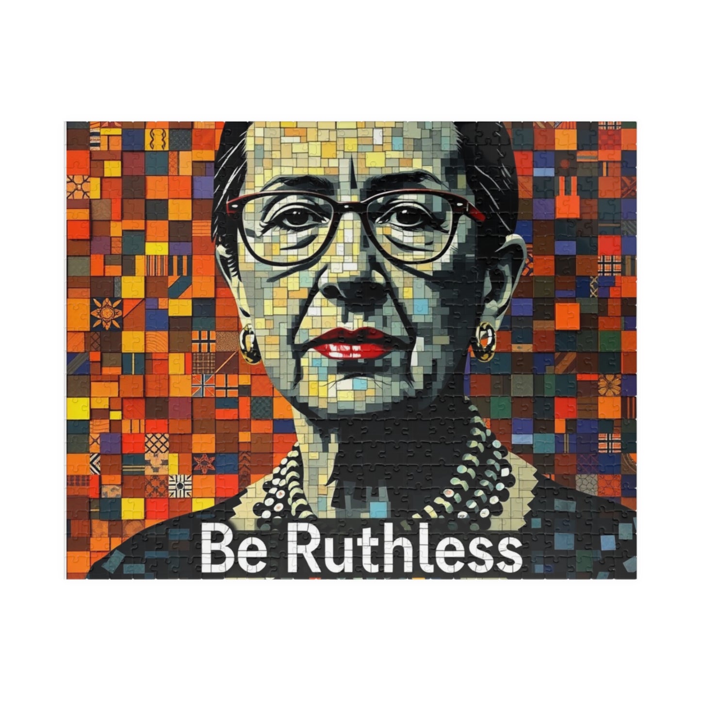 Jigsaw Puzzle, Feminist Ruth Bader Ginsberg Puzzle - 110, 252, 520, 1014-Piece, RBG, Women Empowerment, Female Justice, Gender Equality,