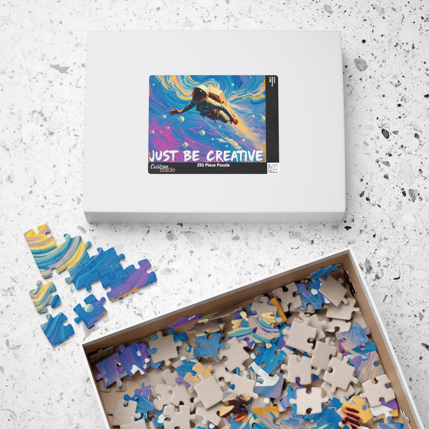 Puzzle, Surrealist van Gogh Inspired Jet Pack Puzzle - 110, 252, 520, 1014-Piece, Artistic Jigsaw for Adults, Creative Activity, Mindful