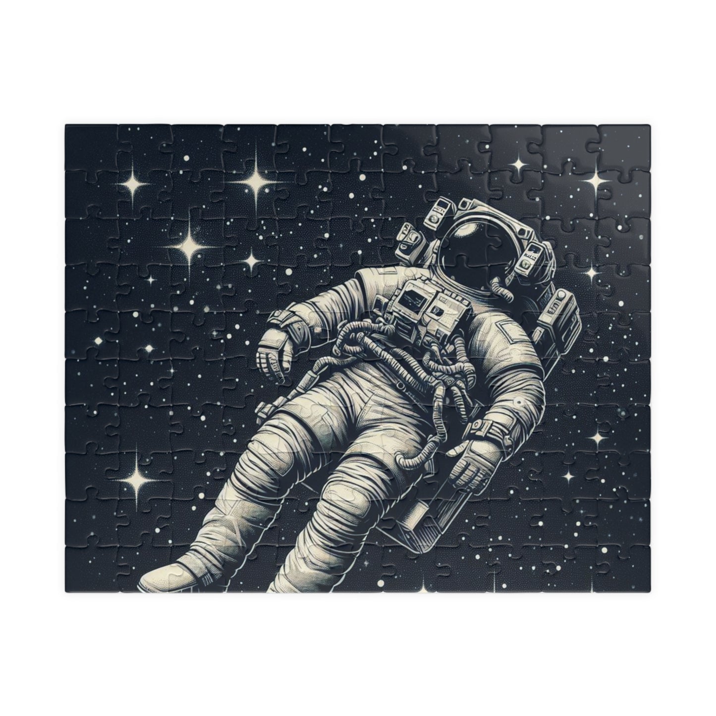 Space Puzzle - Astronaut Floating in Space, Galaxy Jigsaw Puzzle, Outer Space Game, Celestial Puzzle, Astronomical Puzzle for Adults and