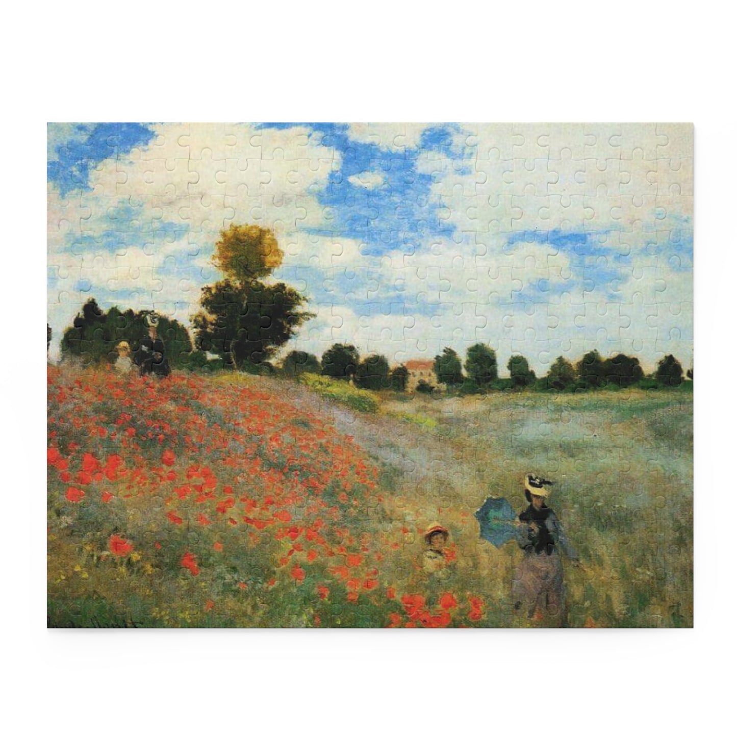 Jigsaw Puzzle, Monet Poppy Field Puzzles, 120 252 500-Piece, Art Lover Gift, Hobby, Relaxation, Brain Teaser, Family Activity