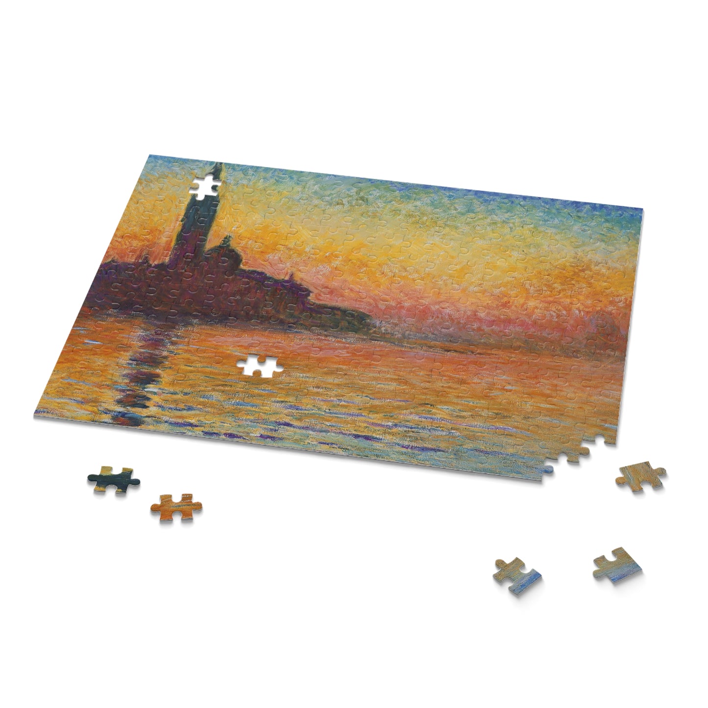 Puzzle, Monet San Giorgio Maggiore at Dusk Jigsaw, Art Puzzle, Landscape Puzzle, Relaxing Activity, Gift for Art Lovers