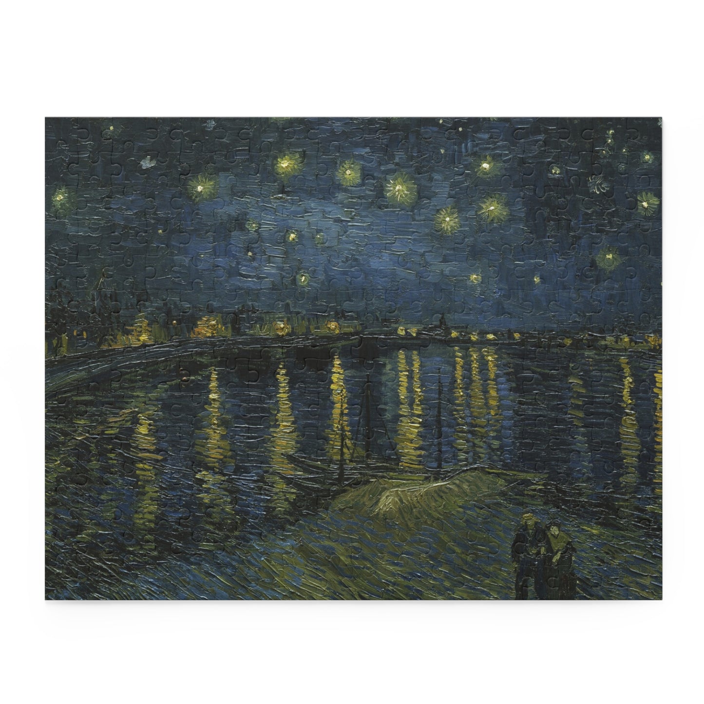 Van Gogh Starry Night Over the Rhône Puzzle Perfect Gift for Art Lovers and Puzzle Enthusiasts Puzzle (120, 252, 500-Piece)