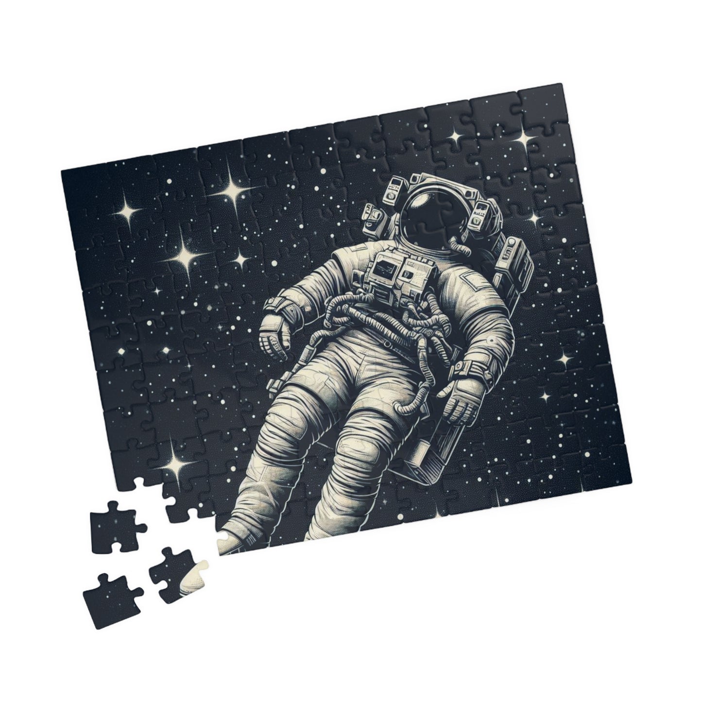 Space Puzzle - Astronaut Floating in Space, Galaxy Jigsaw Puzzle, Outer Space Game, Celestial Puzzle, Astronomical Puzzle for Adults and