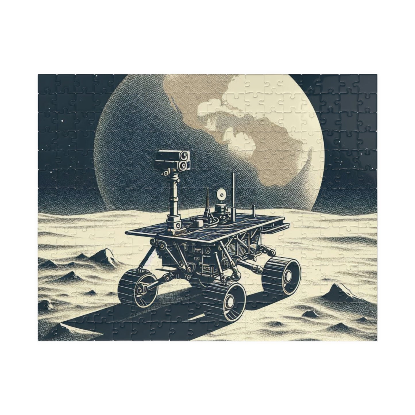 Puzzle, Moon Rover, Great Gift for Science Lovers, Outerspace Jigsaw, NASA, Original Design, Made-to-Order Puzzle