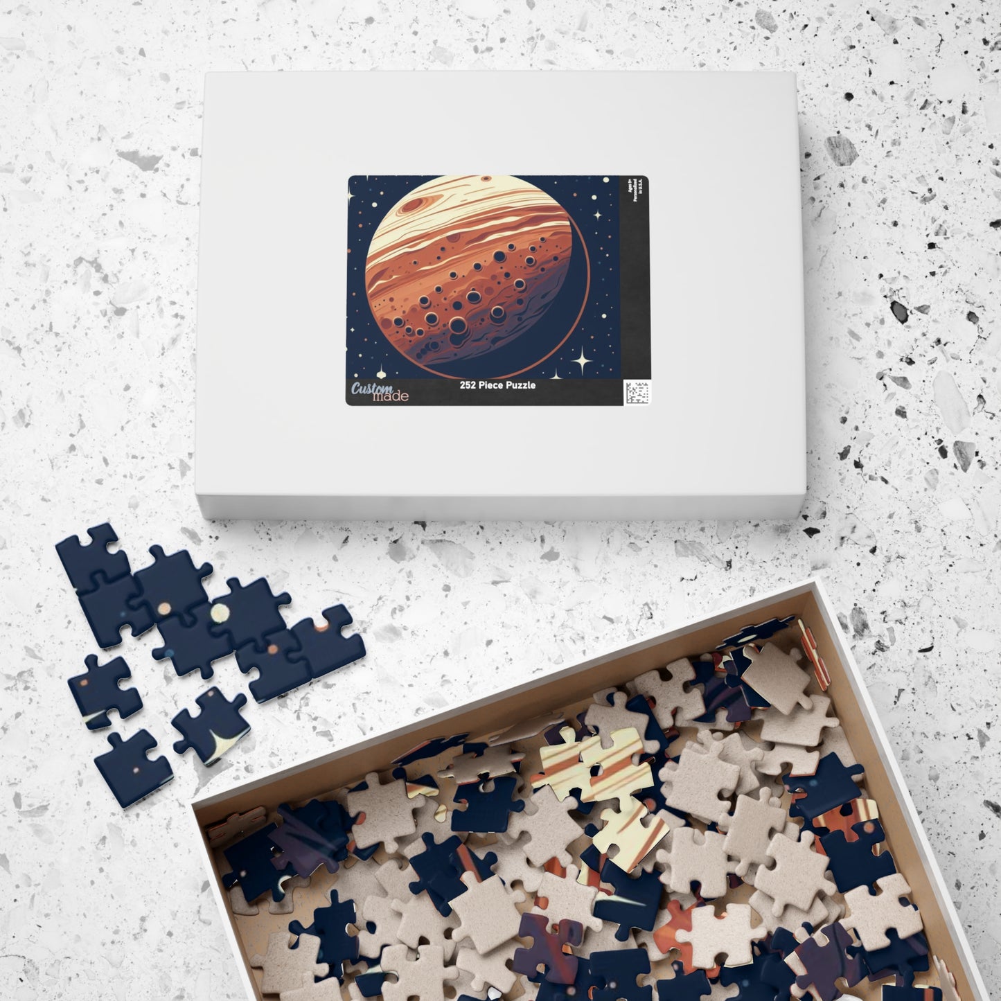 Space Puzzle, Mars Planet Jigsaw Puzzle - 110, 252, 520, 1014-Piece, Celestial Astronomy Game, Galaxy Puzzle Gift, Cosmic Exploration