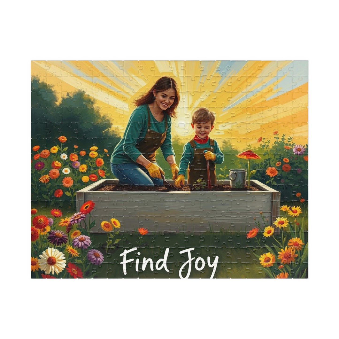 Puzzle, Garden Scene Parent Child 520-piece Brain Teaser Jigsaw Educational Toy, Impressionist Family Fun Great Gift Board Game