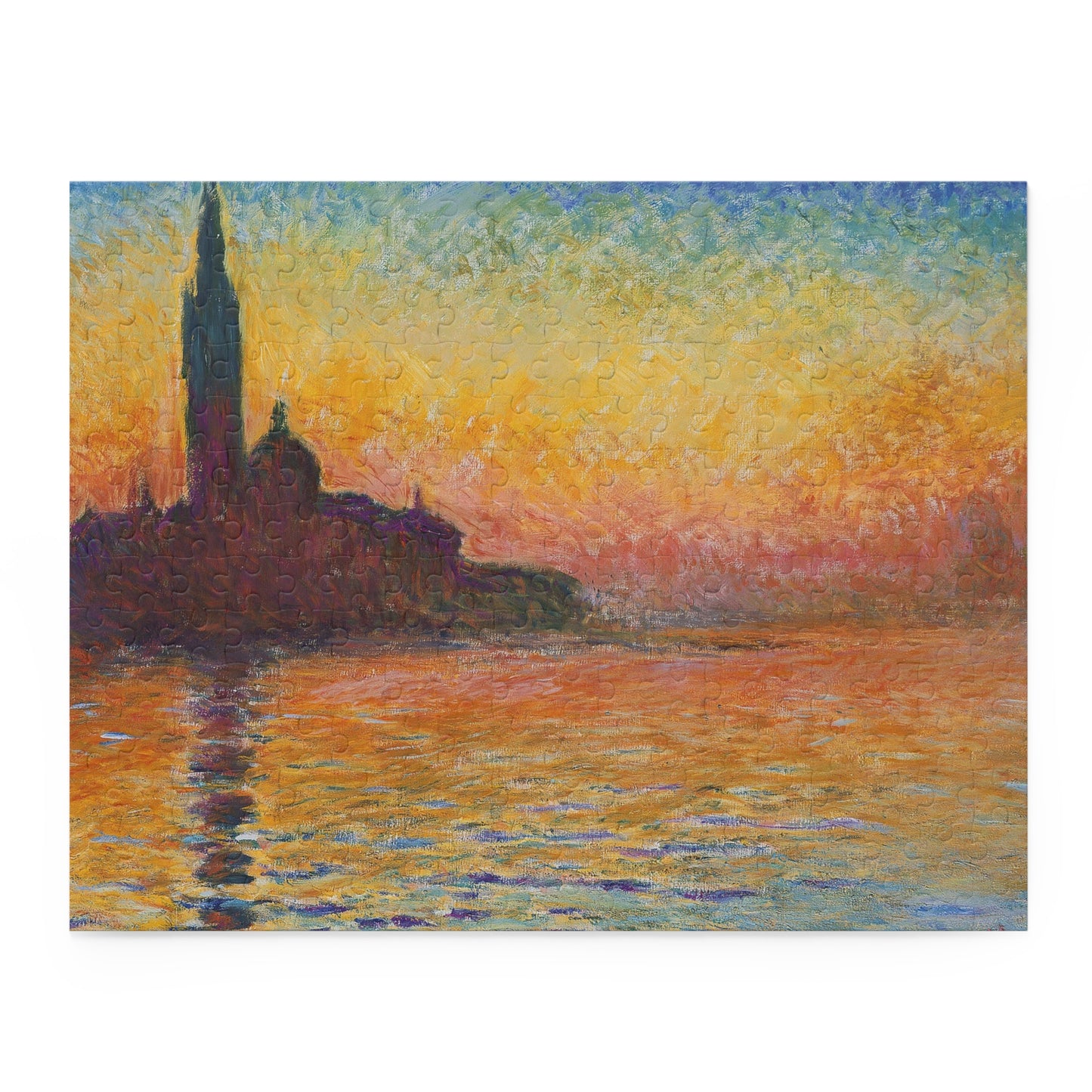 Puzzle, Monet San Giorgio Maggiore at Dusk Jigsaw, Art Puzzle, Landscape Puzzle, Relaxing Activity, Gift for Art Lovers