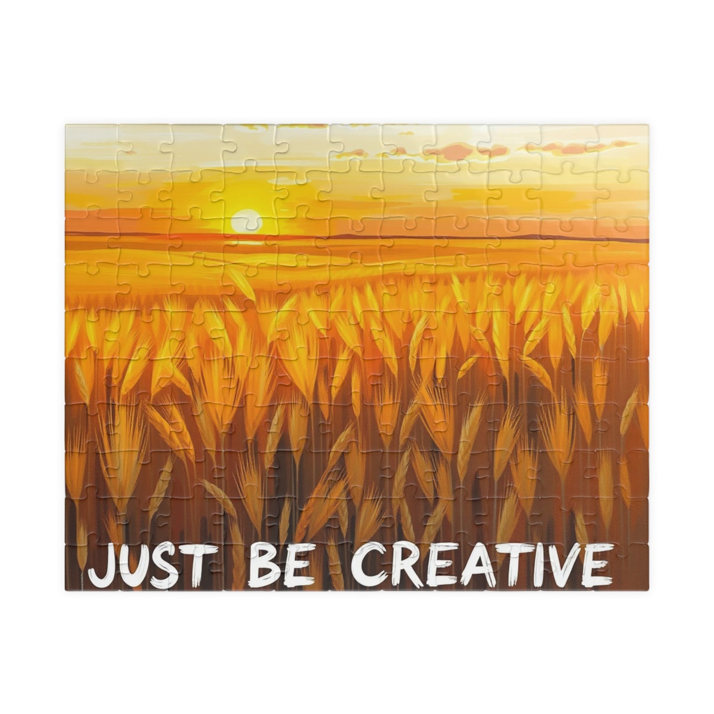 Puzzle, Surreal Impressionist Field of Wheat Jigsaw, 110 252 520 1014 Piece Game, Artistic Mind Teaser, Mental Challenge Activity,