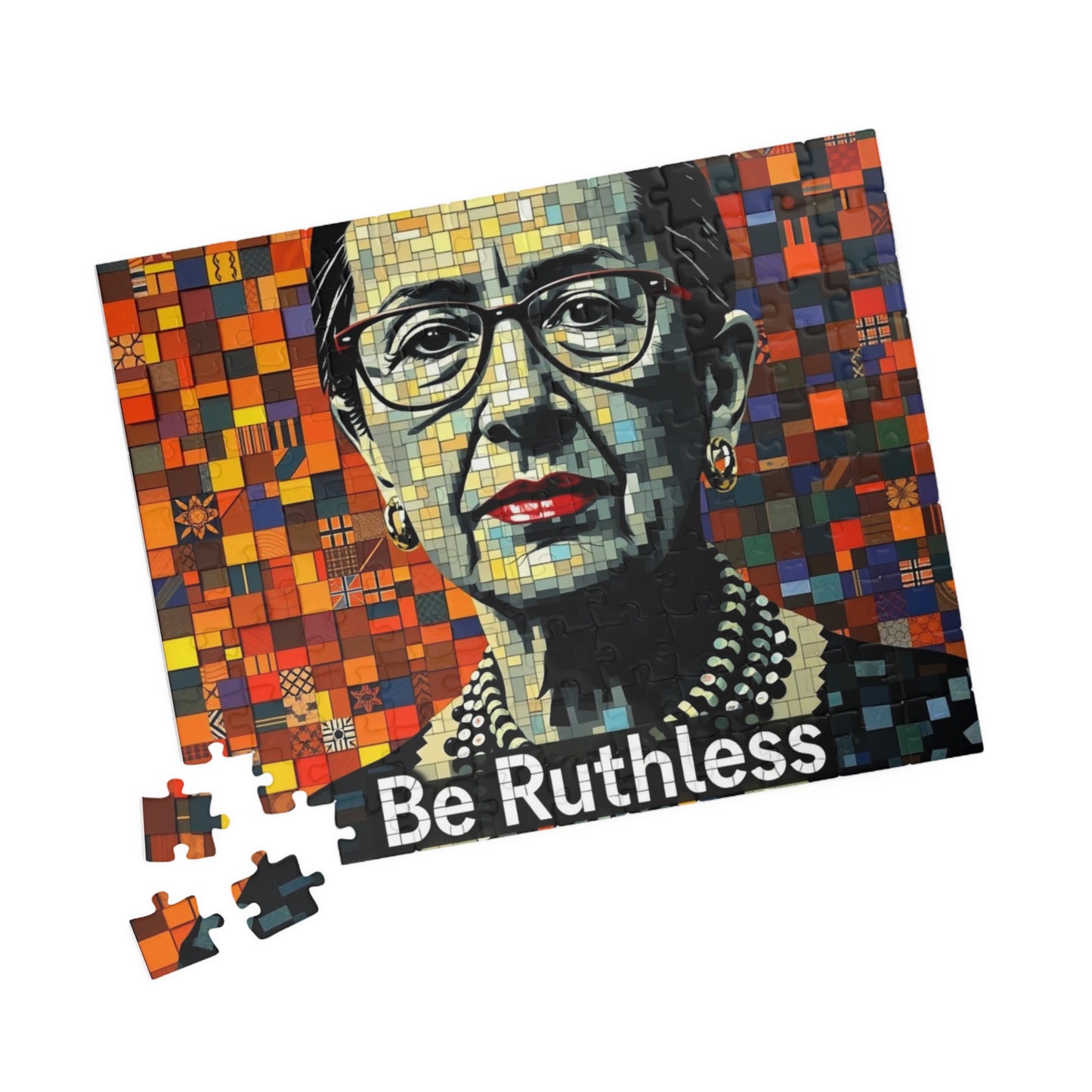 Jigsaw Puzzle, Feminist Ruth Bader Ginsberg Puzzle - 110, 252, 520, 1014-Piece, RBG, Women Empowerment, Female Justice, Gender Equality,