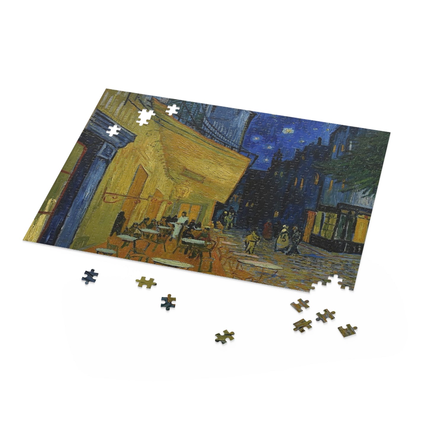 Puzzle, Cafe Terrace at Night Van Gogh Puzzle - 120, 252, 500-Piece Jigsaw, Art Lover Gift, Relaxation Activity, Home Decor, Holiday Present