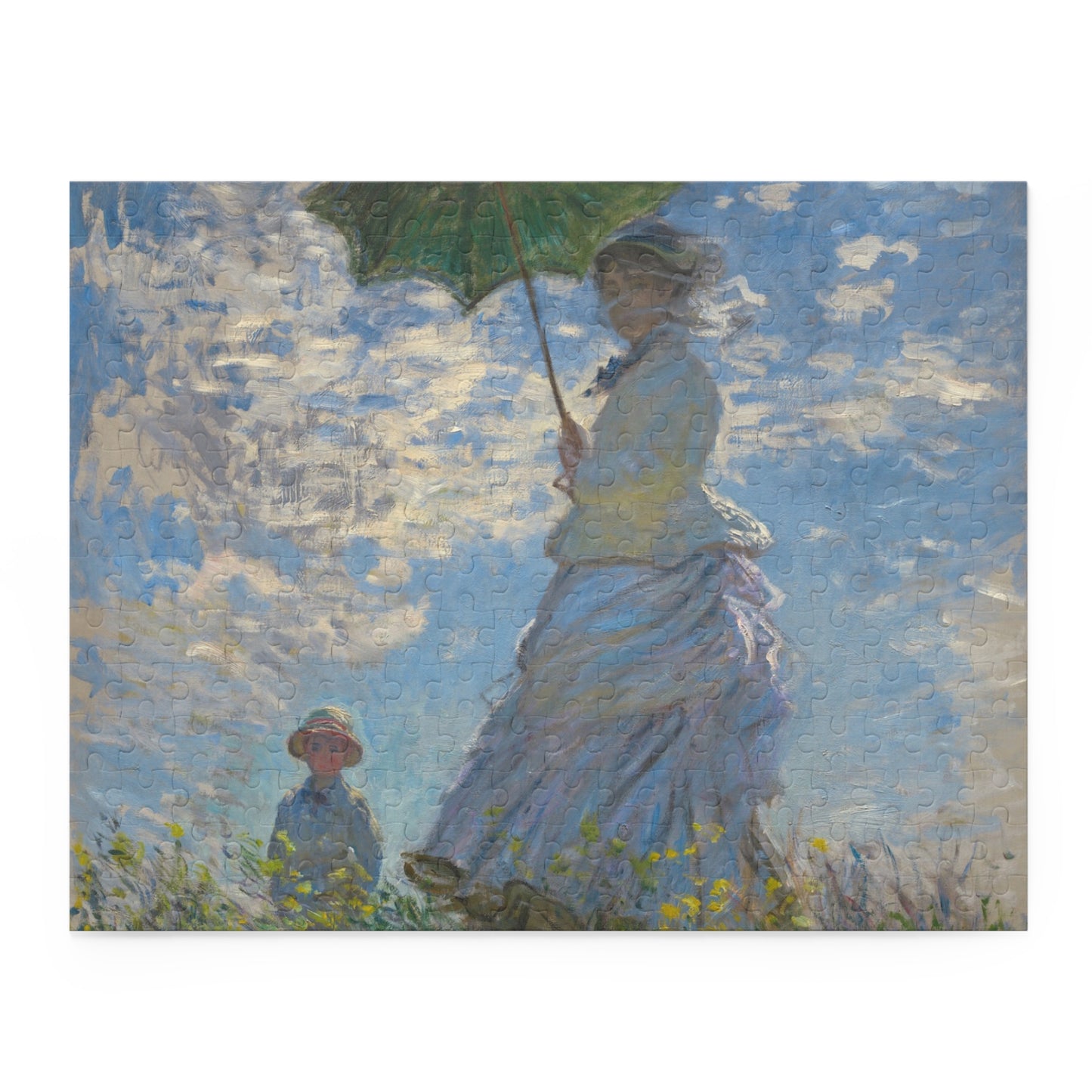 Jigsaw Puzzle, Monet Woman With Parisol Puzzle - 120, 252, 500-Piece, Art Puzzle, Brain Teaser, Relaxing Activity, Gift for Art Lovers, Home