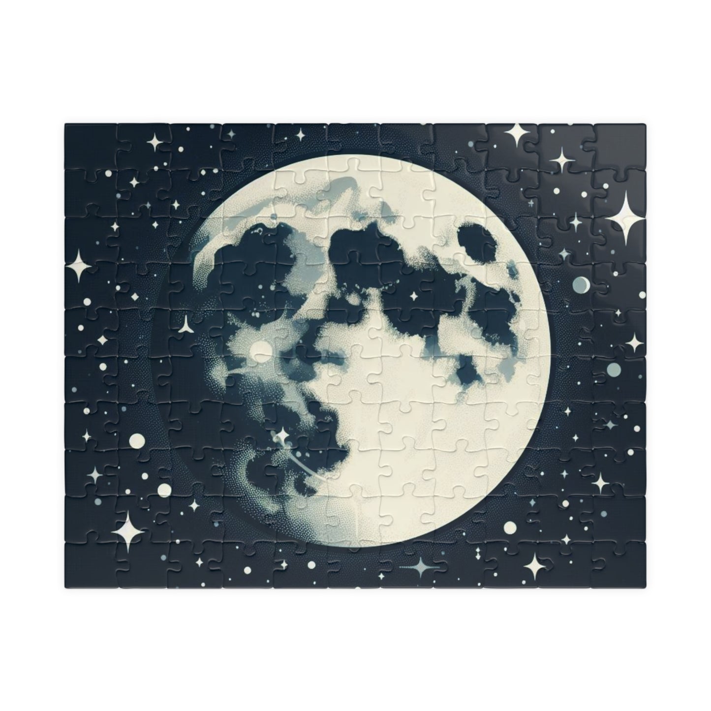 Space Moon Puzzle - Celestial Jigsaw for Astronomy Enthusiasts, Lunar Lovers, Relaxing Activity, Mindful Hobby, Outer Space Gift, Astronomy