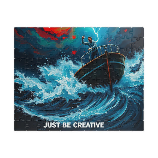 Puzzle, Impressionist Storm at Sea Adventure Van Gogh Inspired, Jigsaw Game, Art Puzzle, Relaxation Activity, Gift for Art Lovers, Home