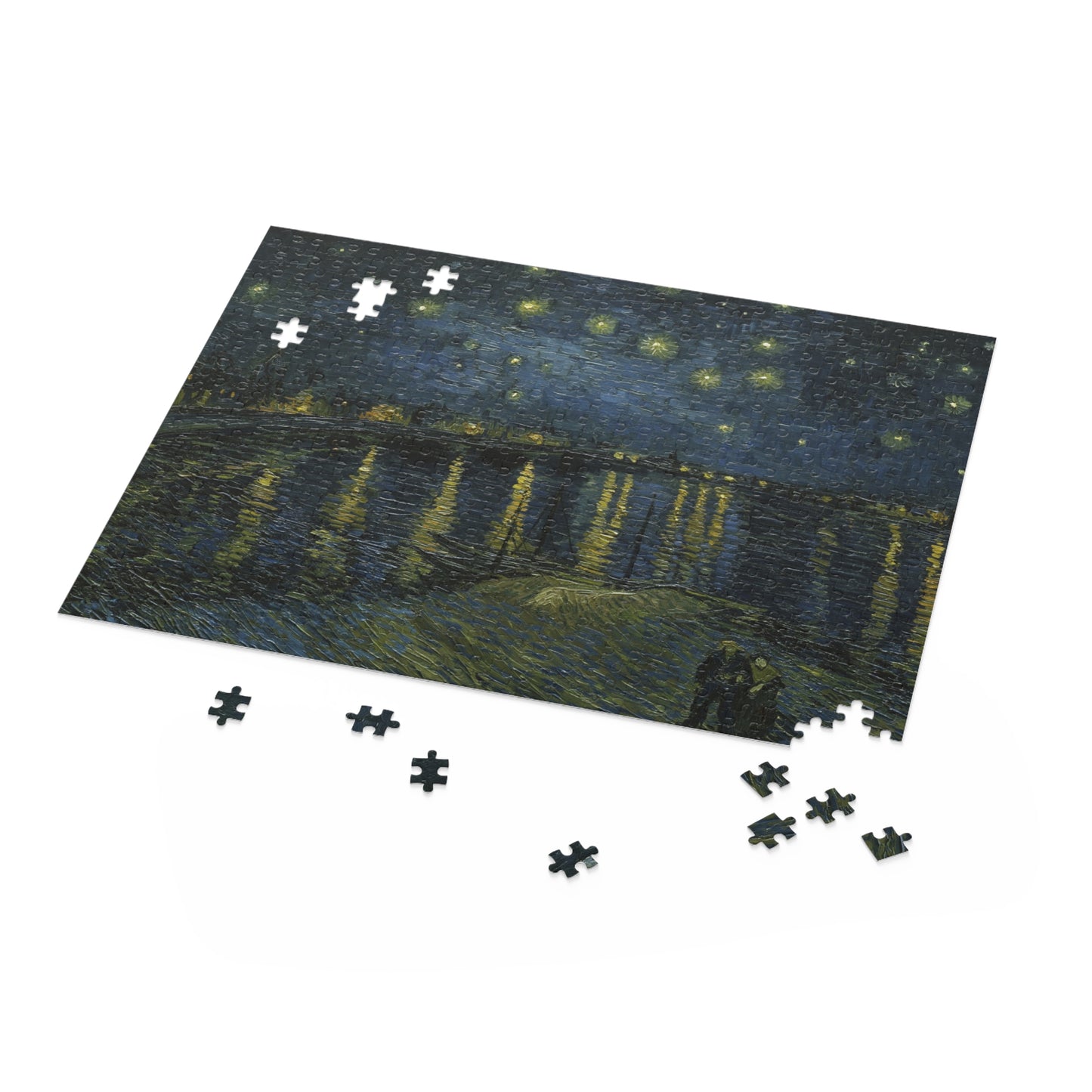 Van Gogh Starry Night Over the Rhône Puzzle Perfect Gift for Art Lovers and Puzzle Enthusiasts Puzzle (120, 252, 500-Piece)