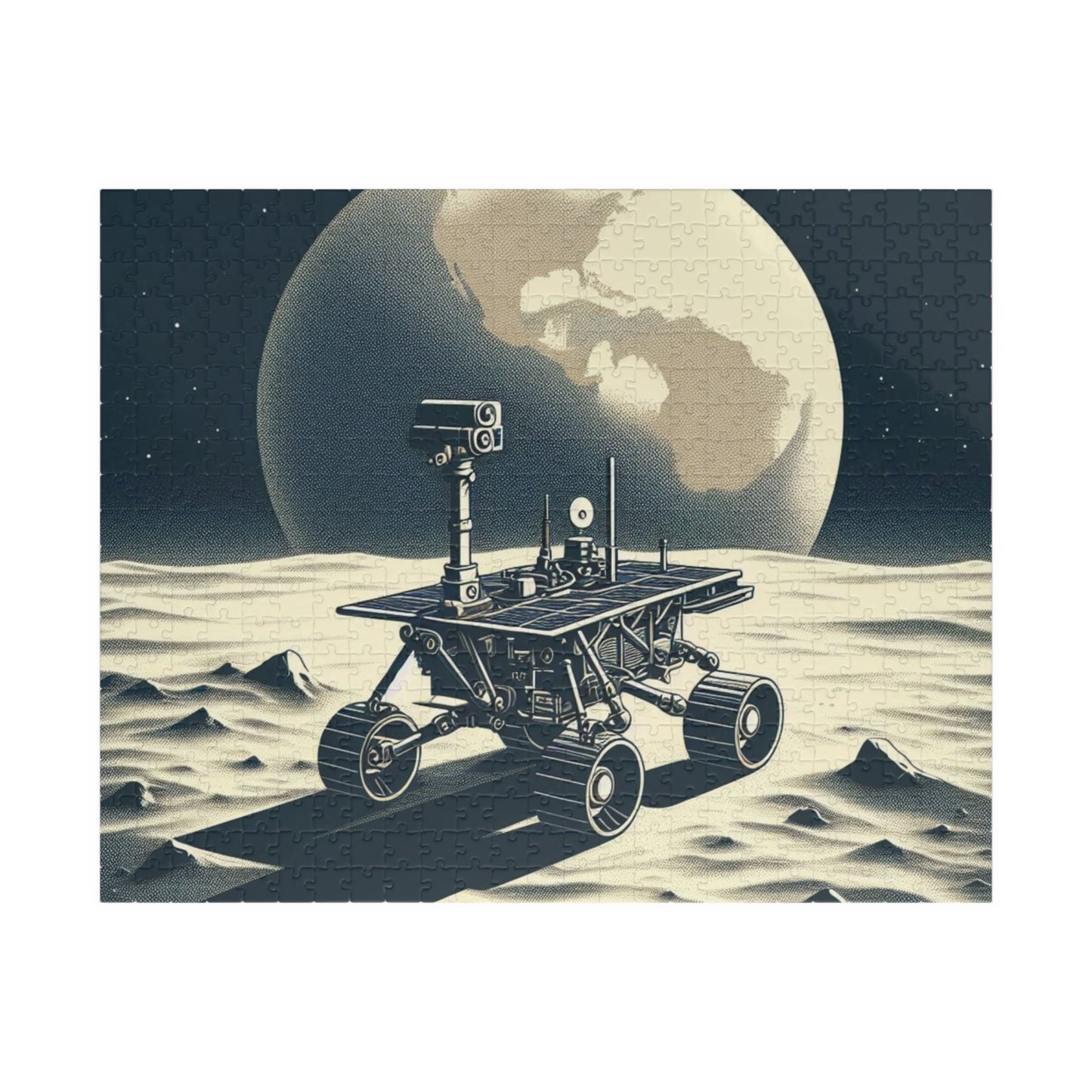 Puzzle, Moon Rover, Great Gift for Science Lovers, Outerspace Jigsaw, NASA, Original Design, Made-to-Order Puzzle