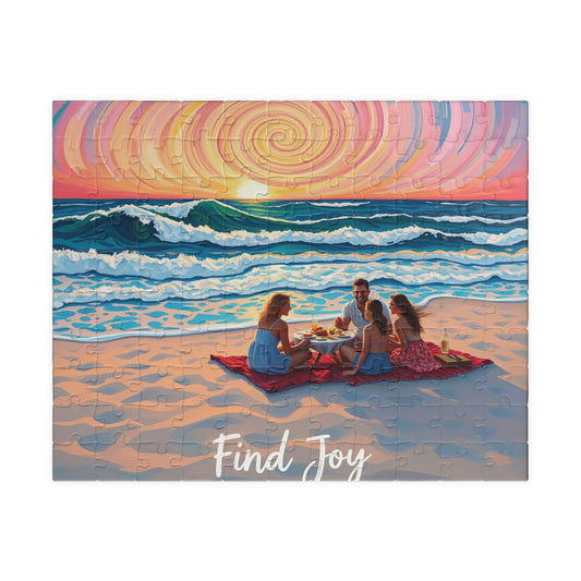 Puzzle Board Game Beach Scene Family Fun Educational Toy Gift, 110, 252, 520, 1014-piece Jigsaw - Great Brain Teaser Impressionist Design