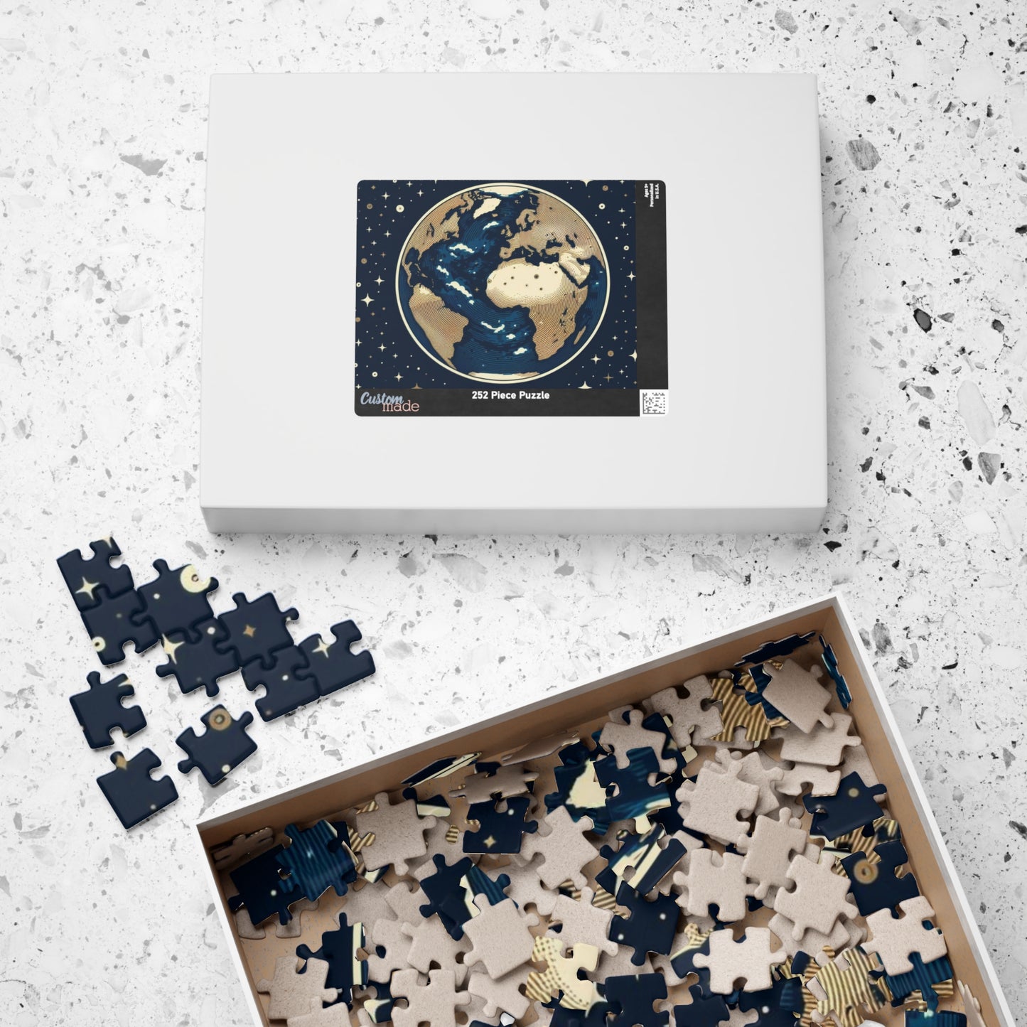 Jigsaw Puzzle, Earth Space Puzzle, Great Gift for Space Lovers, Astronaut Gift, Brain Teaser, Cool Present, Educational Toy