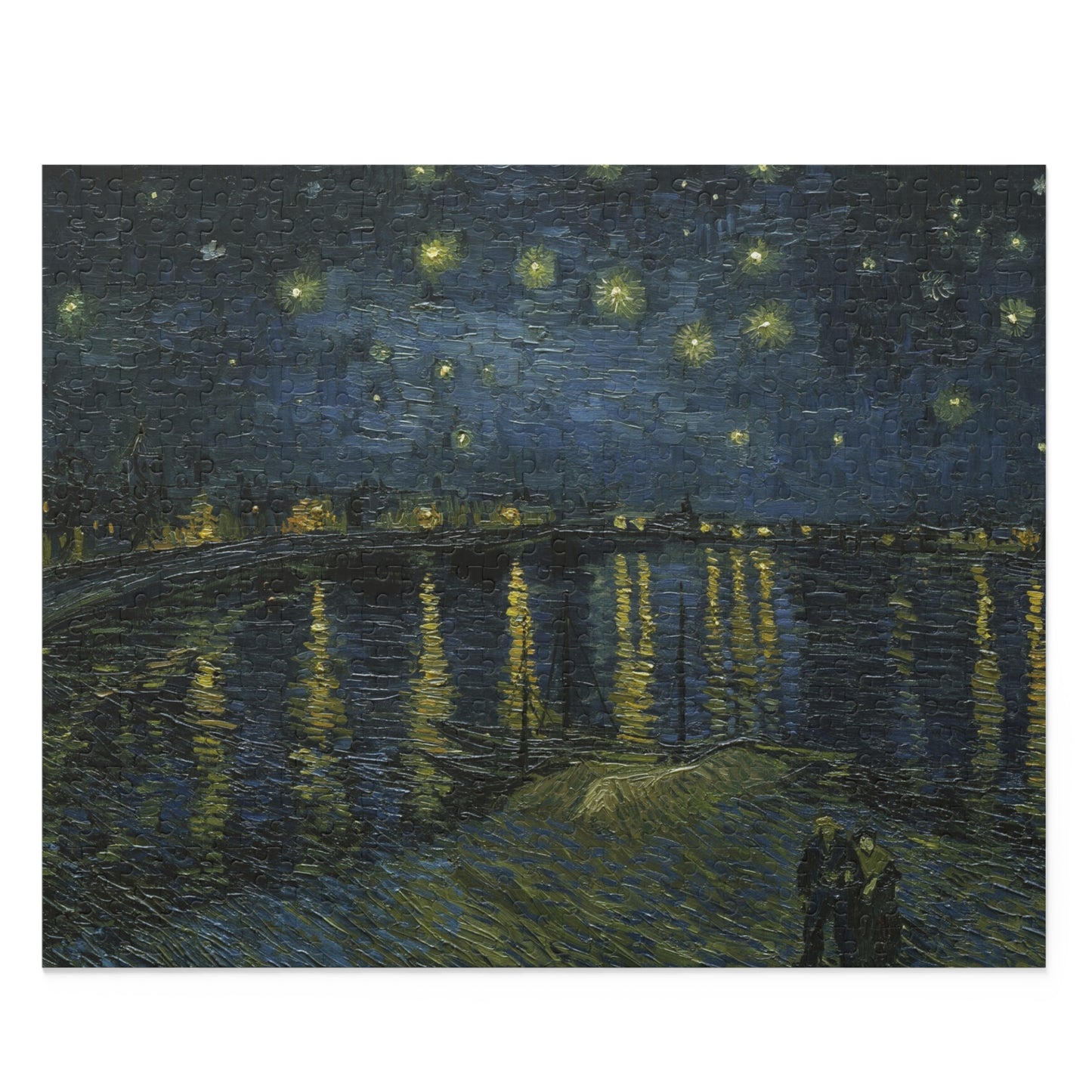 Van Gogh Starry Night Over the Rhône Puzzle Perfect Gift for Art Lovers and Puzzle Enthusiasts Puzzle (120, 252, 500-Piece)