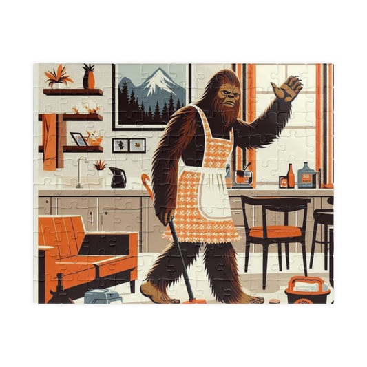 Funny Bigfoot Puzzle, Cryptid Jigsaw, Educational Brainteaser, Made to order