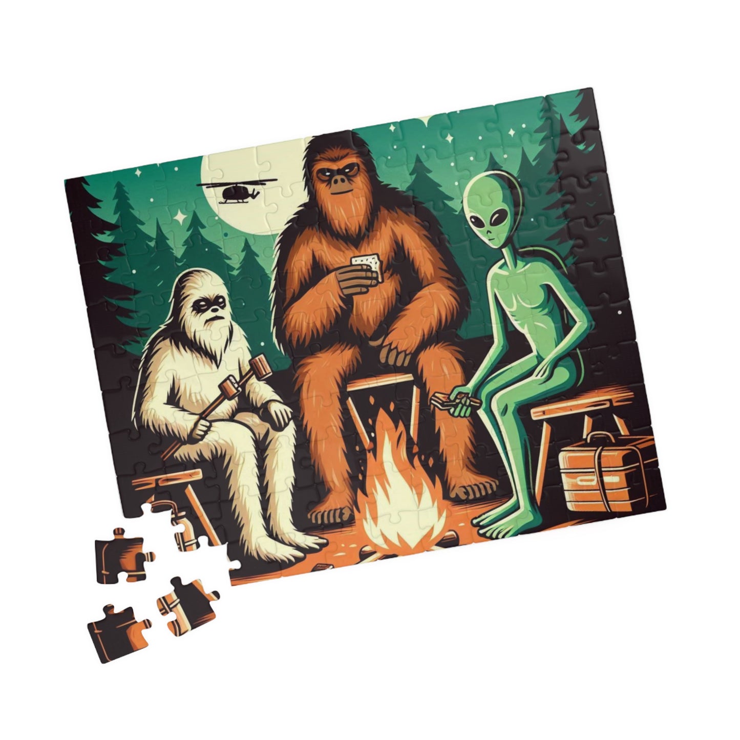 Cryptid Puzzle: Bigfoot, Yeti, Alien, Made-to-Order