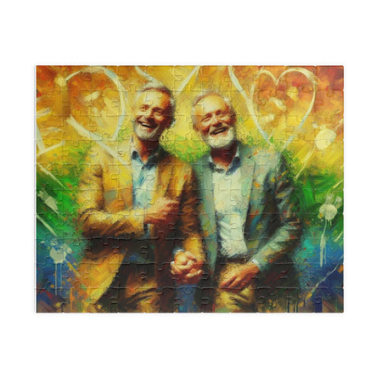 Puzzle, LGBTQ Gay Pride Jigsaw Game, Queer Rainbow Art, 110 252 520 1014 Piece Set, DIY Home Decor, Gift for Pride Parade, LGBTQ Supporter,