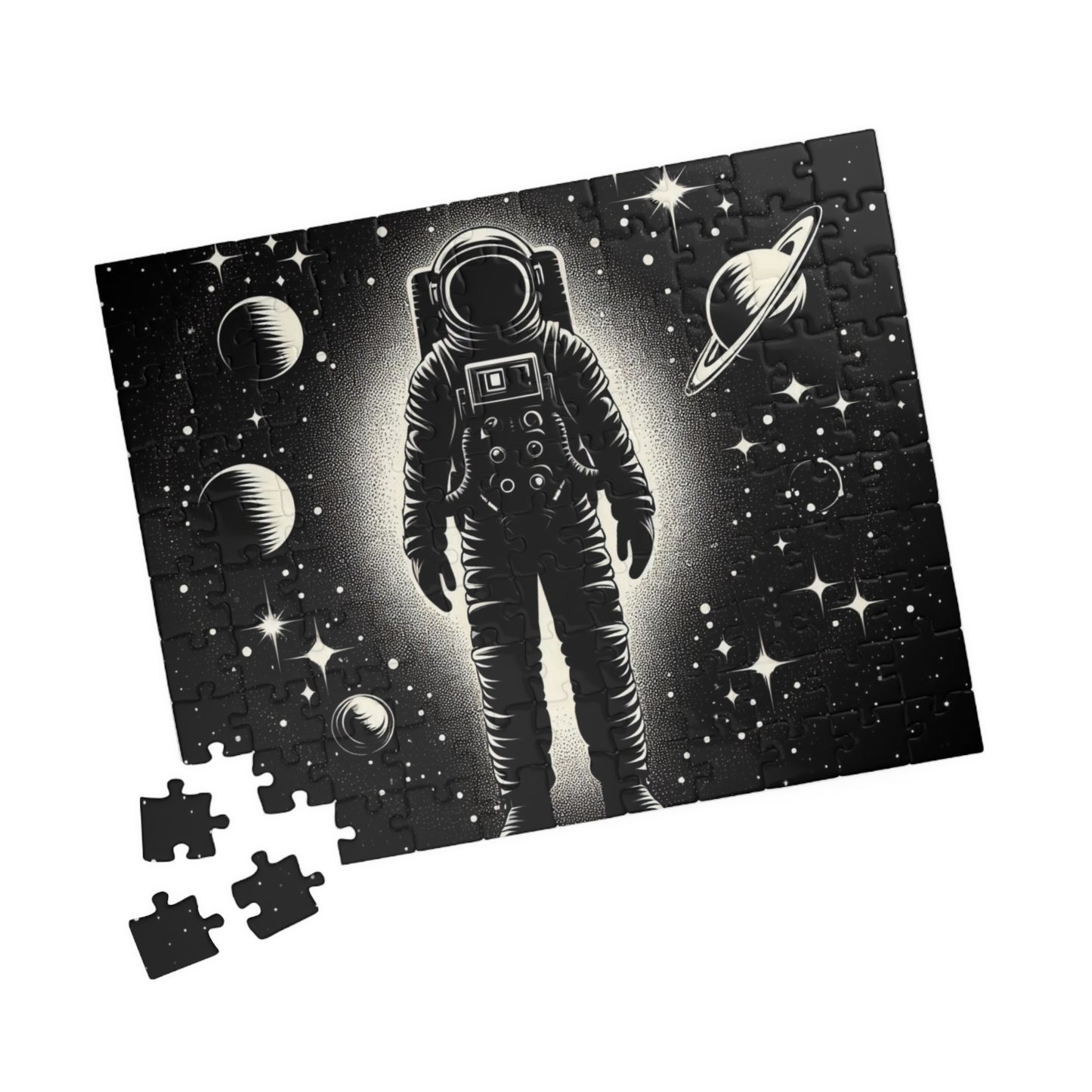 Puzzle - Astronaut in Space with Planets and Stars, 520-Piece Jigsaw, Relaxing Space Puzzle, Fun Family Activity, Educational Toy for Kids