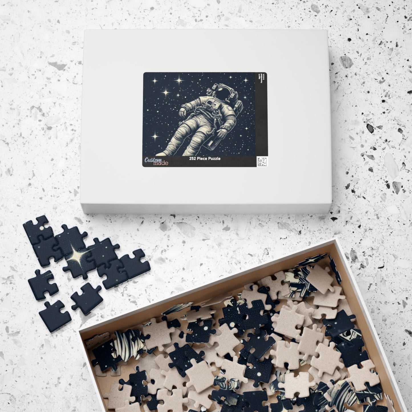 Space Puzzle - Astronaut Floating in Space, Galaxy Jigsaw Puzzle, Outer Space Game, Celestial Puzzle, Astronomical Puzzle for Adults and