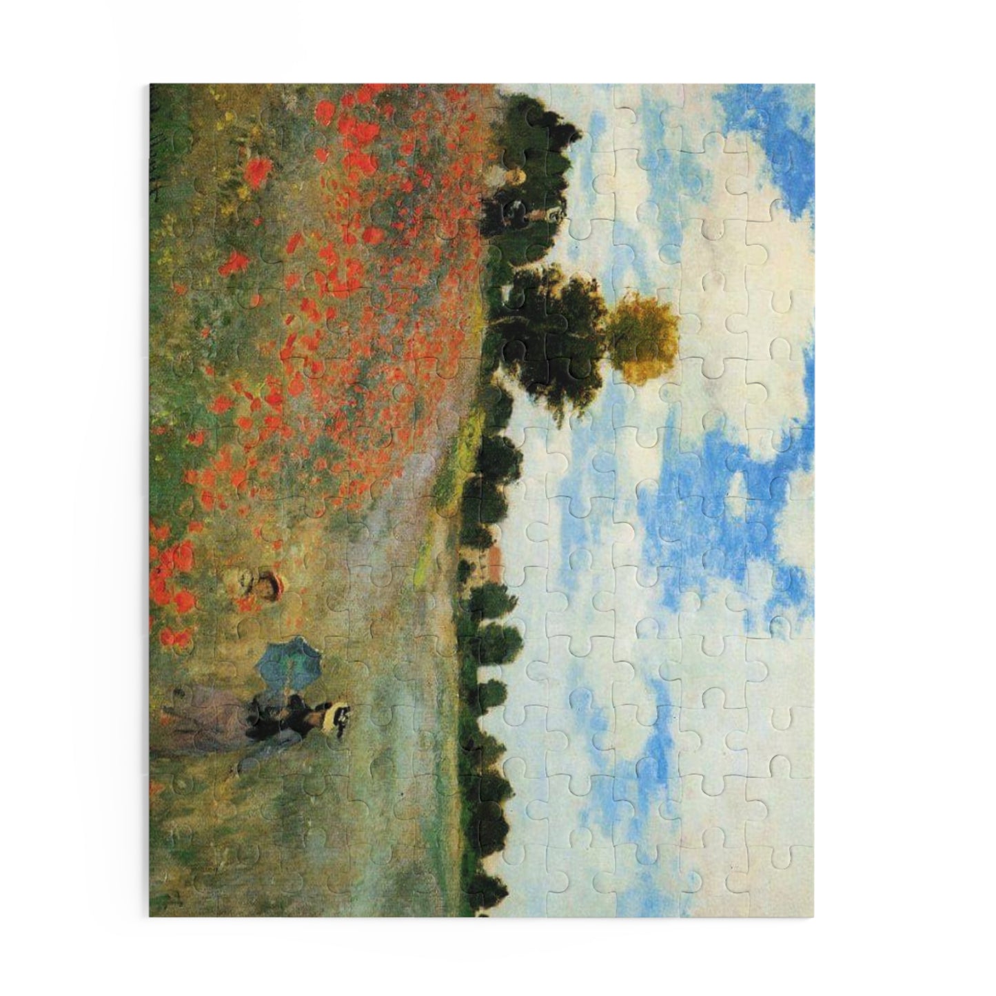 Jigsaw Puzzle, Monet Poppy Field Puzzles, 120 252 500-Piece, Art Lover Gift, Hobby, Relaxation, Brain Teaser, Family Activity