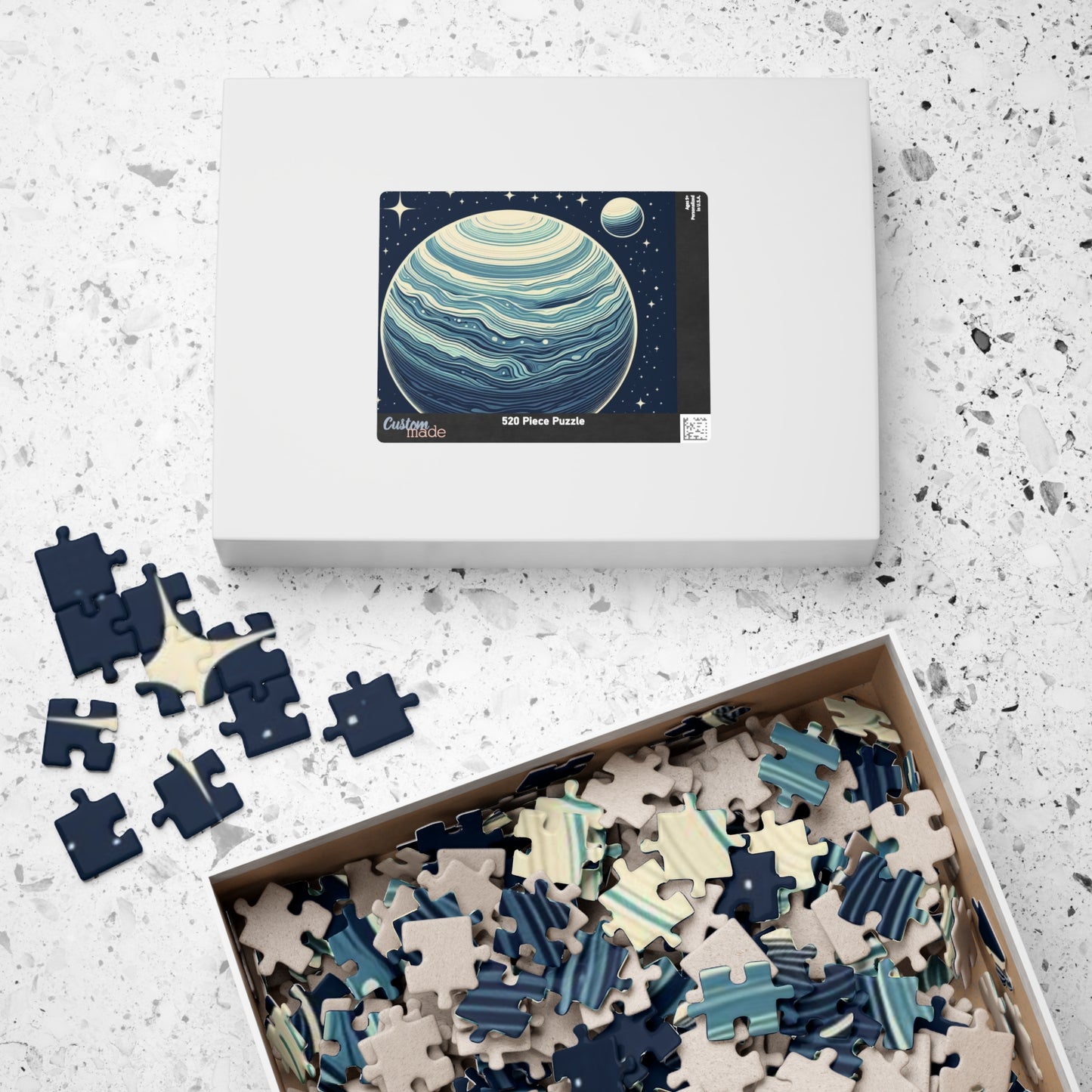 Space Puzzle, Neptune Galaxy Jigsaw, Celestial Astronomy Game, 252 520 1014 pieces, Planetary Challenge, Cosmic Mind Exercise, Stars