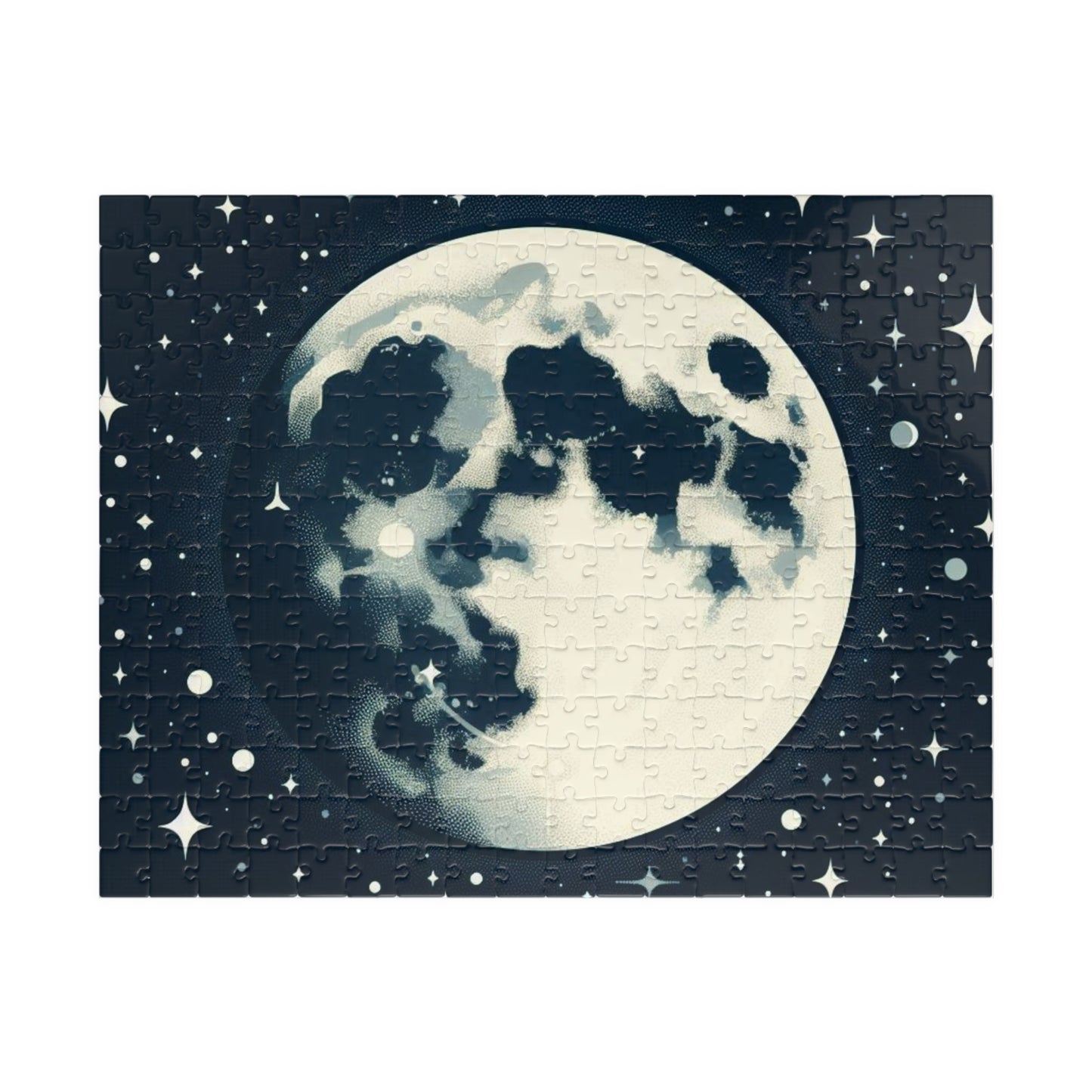 Space Moon Puzzle - Celestial Jigsaw for Astronomy Enthusiasts, Lunar Lovers, Relaxing Activity, Mindful Hobby, Outer Space Gift, Astronomy