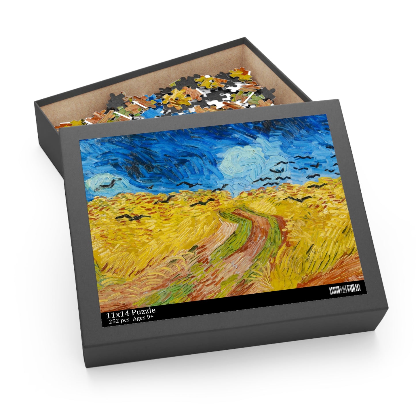 Van Goghs Wheatfield with Crows Puzzle Perfect Gift for Art Enthusiasts Puzzle (120, 252, 500-Piece)