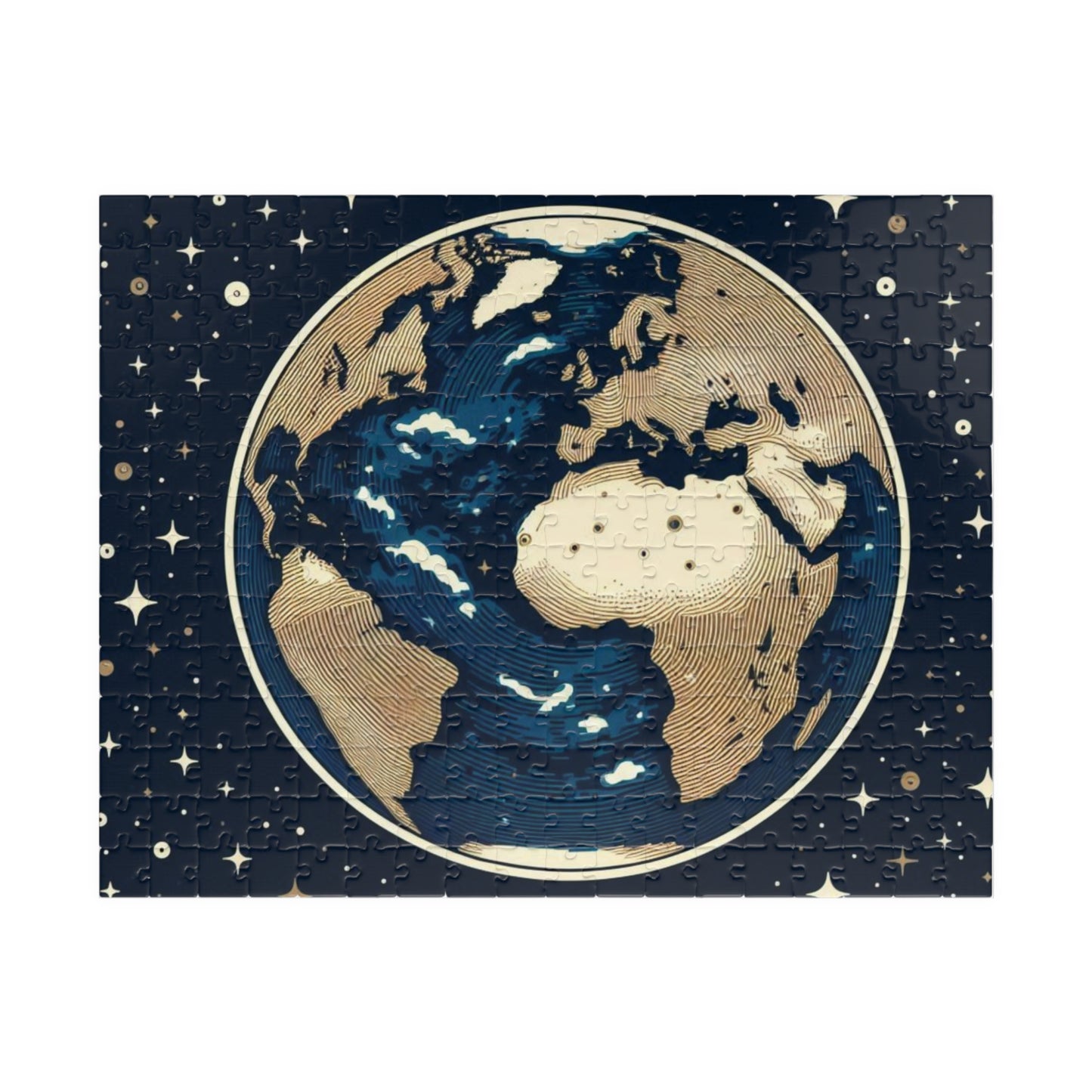 Jigsaw Puzzle, Earth Space Puzzle, Great Gift for Space Lovers, Astronaut Gift, Brain Teaser, Cool Present, Educational Toy