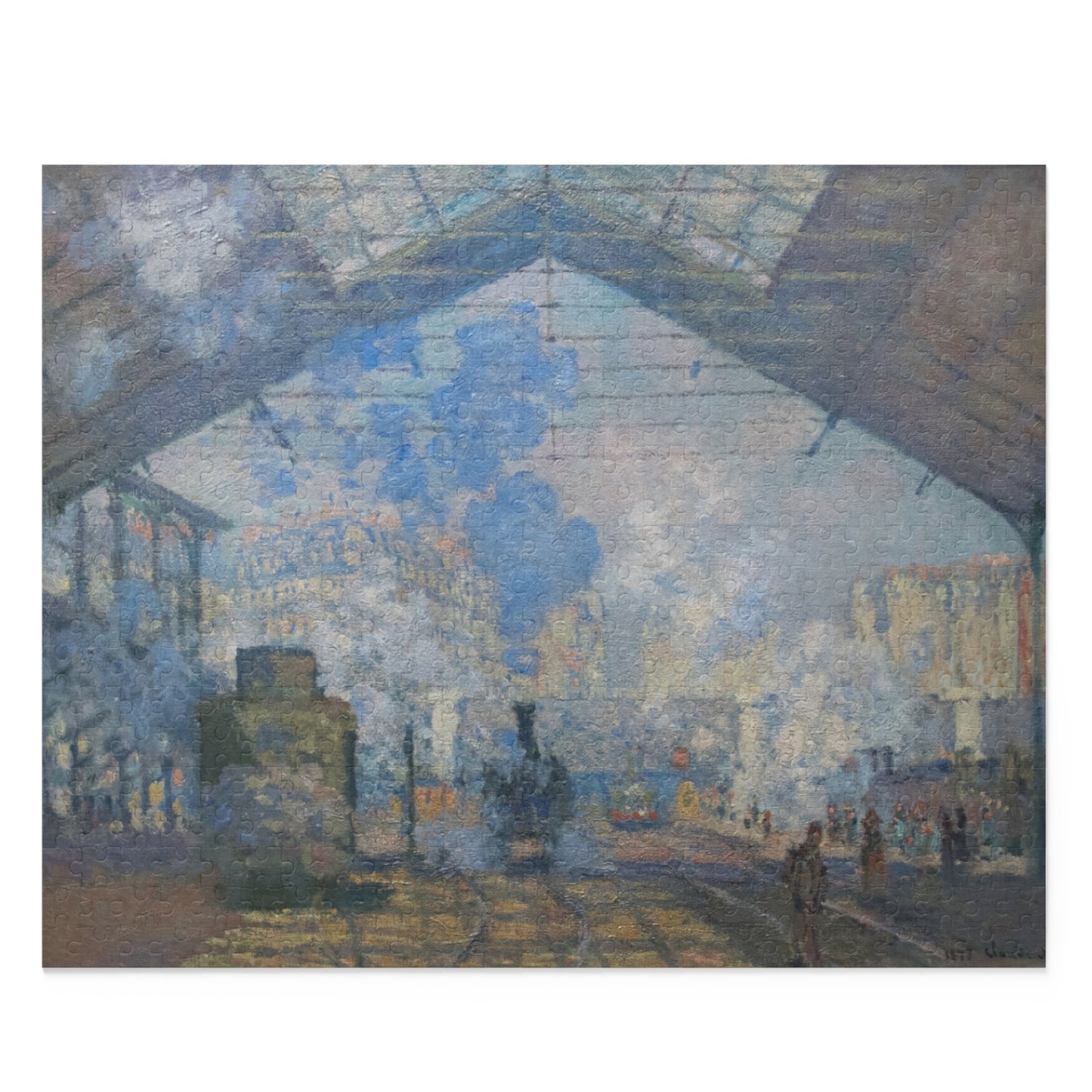 Puzzle, Monet La Gare Saint Lazare Jigsaw Puzzle, Fine Art Puzzle, Impressionist Art Puzzle, Gift for Art Lovers, Home Decor