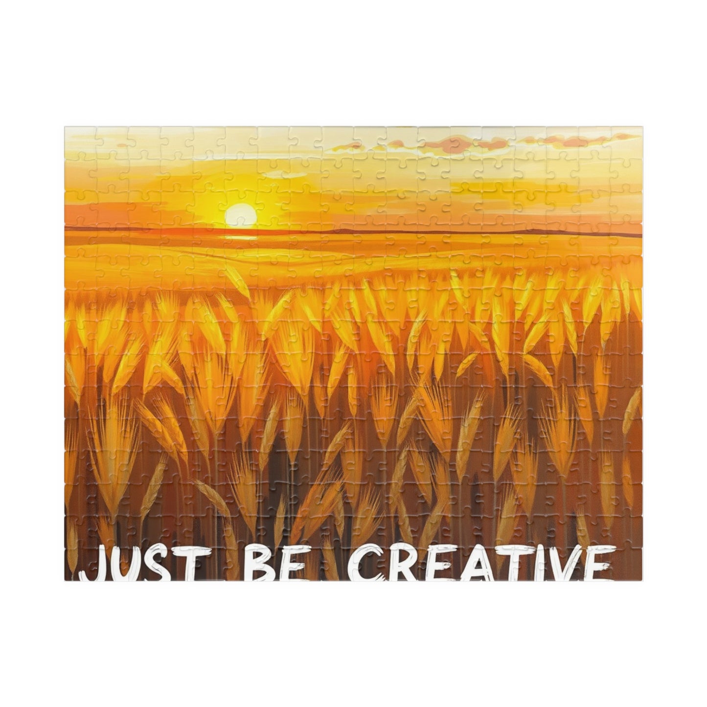 Puzzle, Surreal Impressionist Field of Wheat Jigsaw, 110 252 520 1014 Piece Game, Artistic Mind Teaser, Mental Challenge Activity,