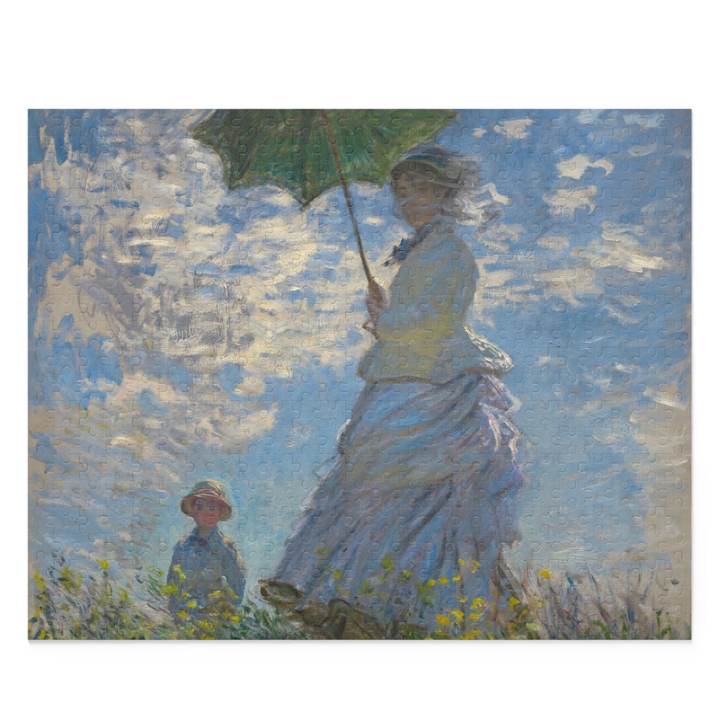 Jigsaw Puzzle, Monet Woman With Parisol Puzzle - 120, 252, 500-Piece, Art Puzzle, Brain Teaser, Relaxing Activity, Gift for Art Lovers, Home