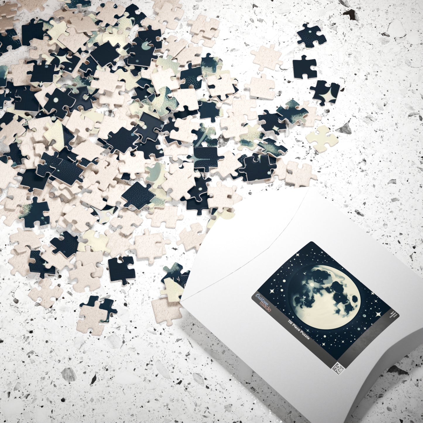 Space Moon Puzzle - Celestial Jigsaw for Astronomy Enthusiasts, Lunar Lovers, Relaxing Activity, Mindful Hobby, Outer Space Gift, Astronomy