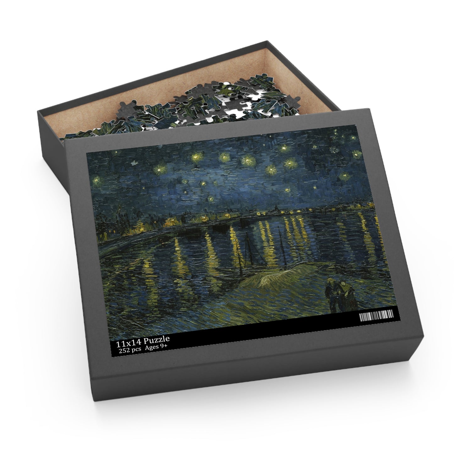 Van Gogh Starry Night Over the Rhône Puzzle Perfect Gift for Art Lovers and Puzzle Enthusiasts Puzzle (120, 252, 500-Piece)