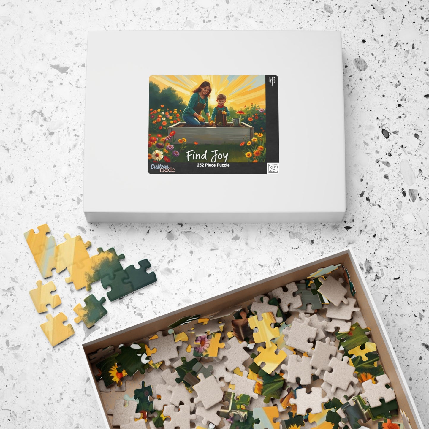 Puzzle, Garden Scene Parent Child 520-piece Brain Teaser Jigsaw Educational Toy, Impressionist Family Fun Great Gift Board Game