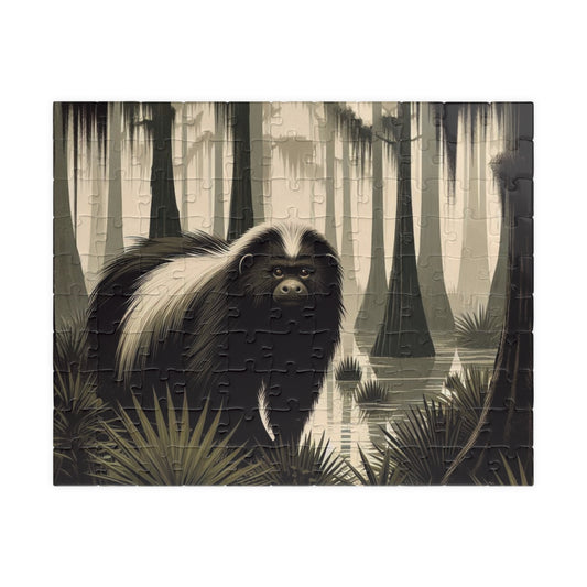 Puzzle, skunk ape crypto puzzle brain teaser, jigsaw game, gift for puzzle lovers, brain game, animal puzzle, unique mind teaser, mystery