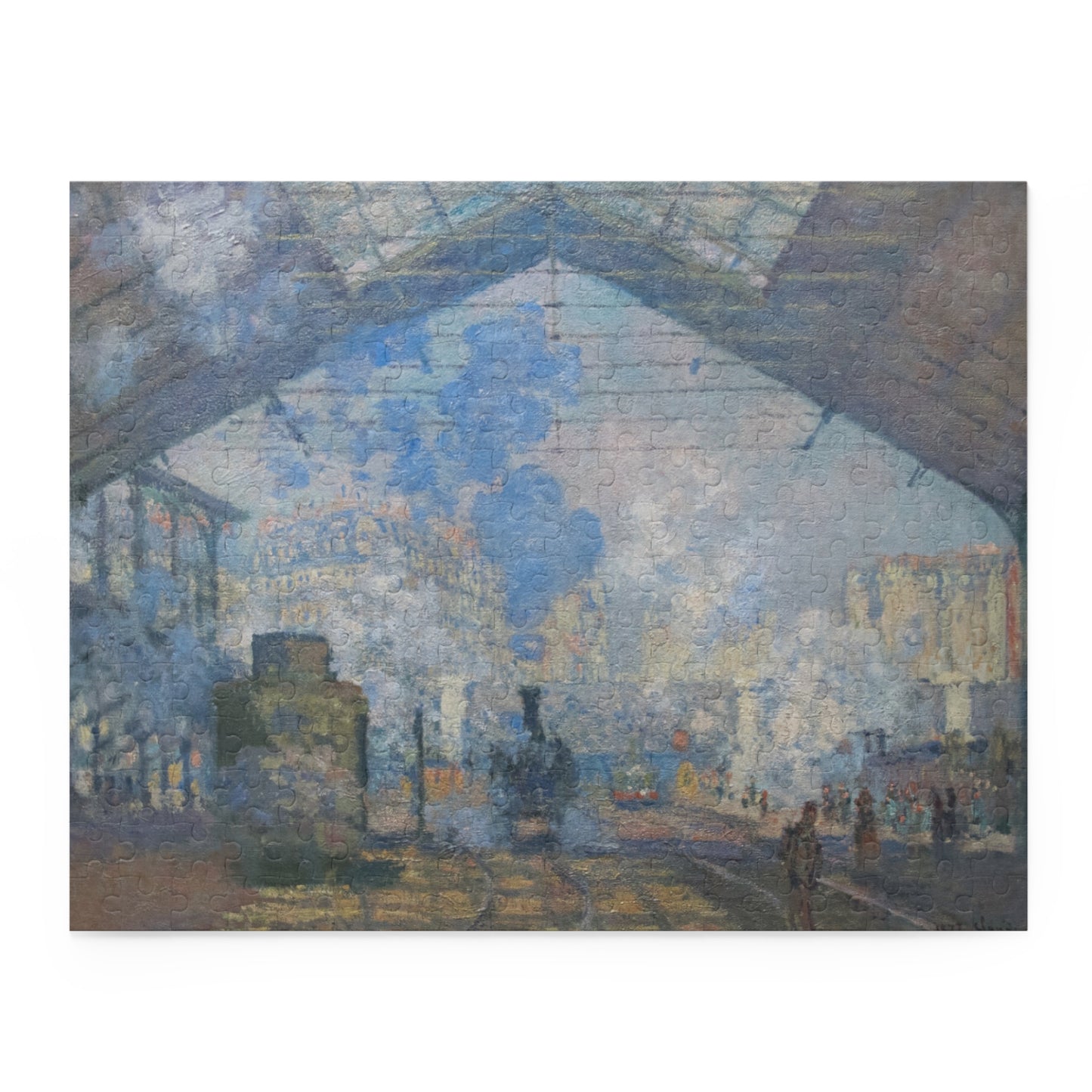 Puzzle, Monet La Gare Saint Lazare Jigsaw Puzzle, Fine Art Puzzle, Impressionist Art Puzzle, Gift for Art Lovers, Home Decor