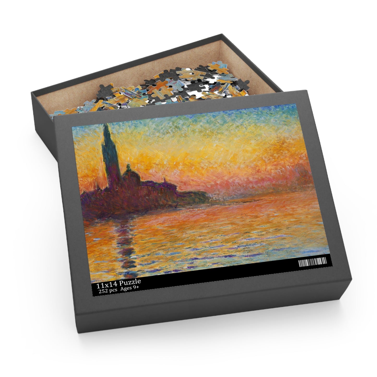 Puzzle, Monet San Giorgio Maggiore at Dusk Jigsaw, Art Puzzle, Landscape Puzzle, Relaxing Activity, Gift for Art Lovers