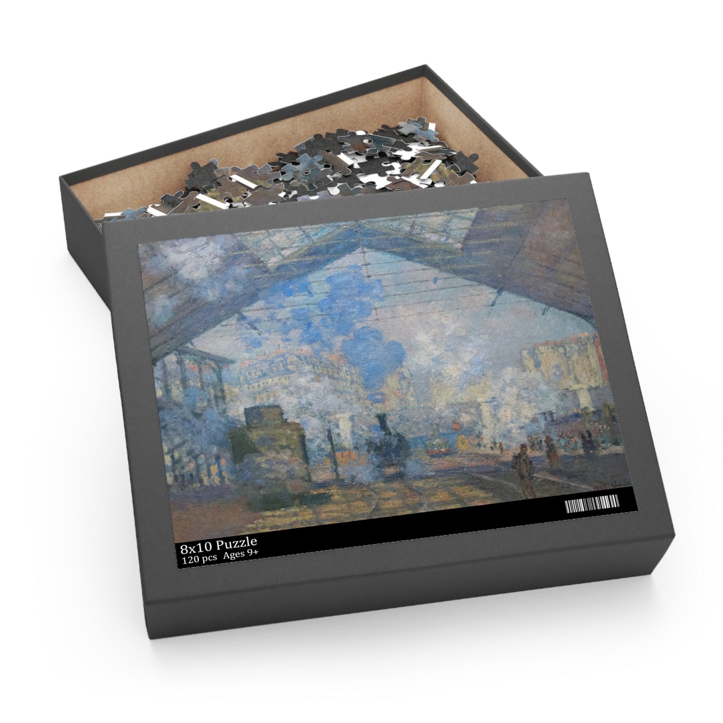 Puzzle, Monet La Gare Saint Lazare Jigsaw Puzzle, Fine Art Puzzle, Impressionist Art Puzzle, Gift for Art Lovers, Home Decor